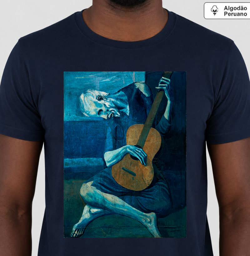 Cubismo Picasso Guitarrista Algodão Peruano 