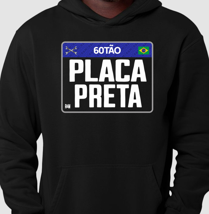 60tão Placa Preta
