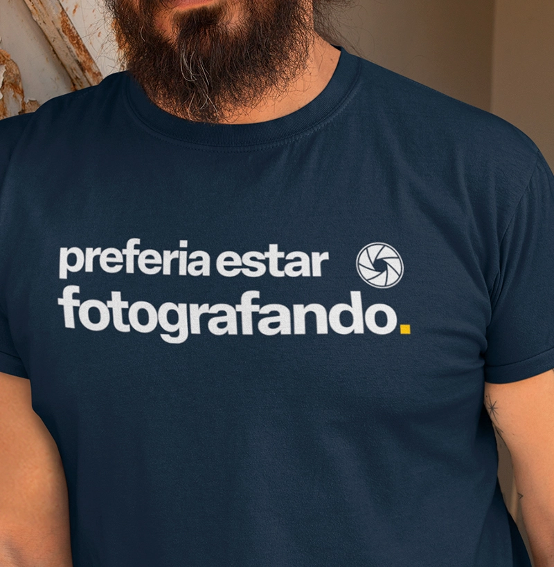 Preferia estar fotografando.