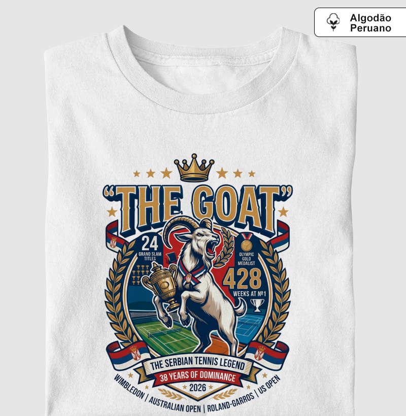 THE GOAT t-shirt algodão peruano | camiseta tênis
