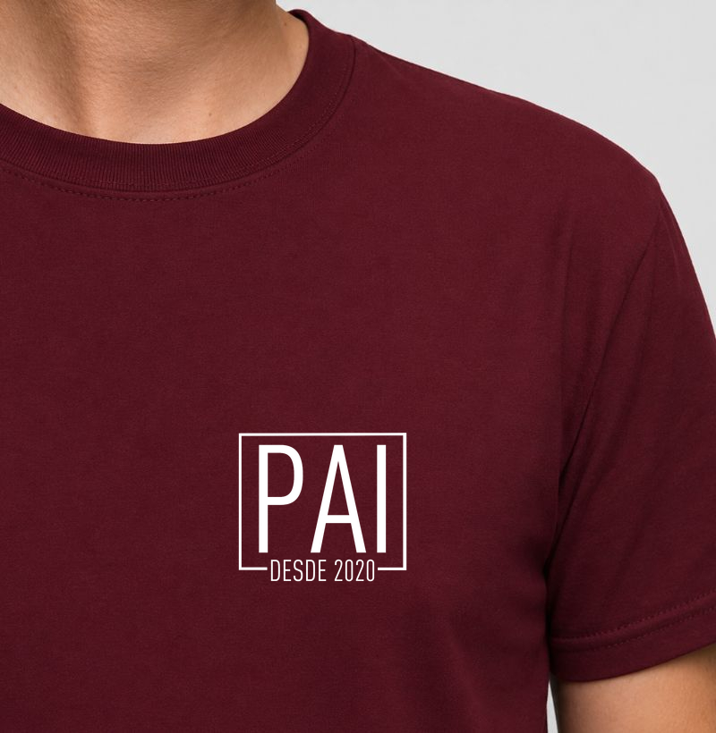 Camiseta Pai Desde 2020 - Minimalista