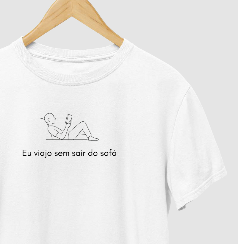 Eu viajo sem sair do sofá - Preto