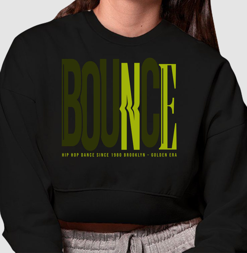 Coleção Alle Bruno - Bounce - Cropped Moletom