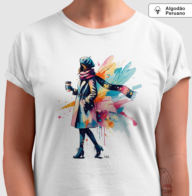 Camiseta Algodão Peruano - Cores de Inverno 