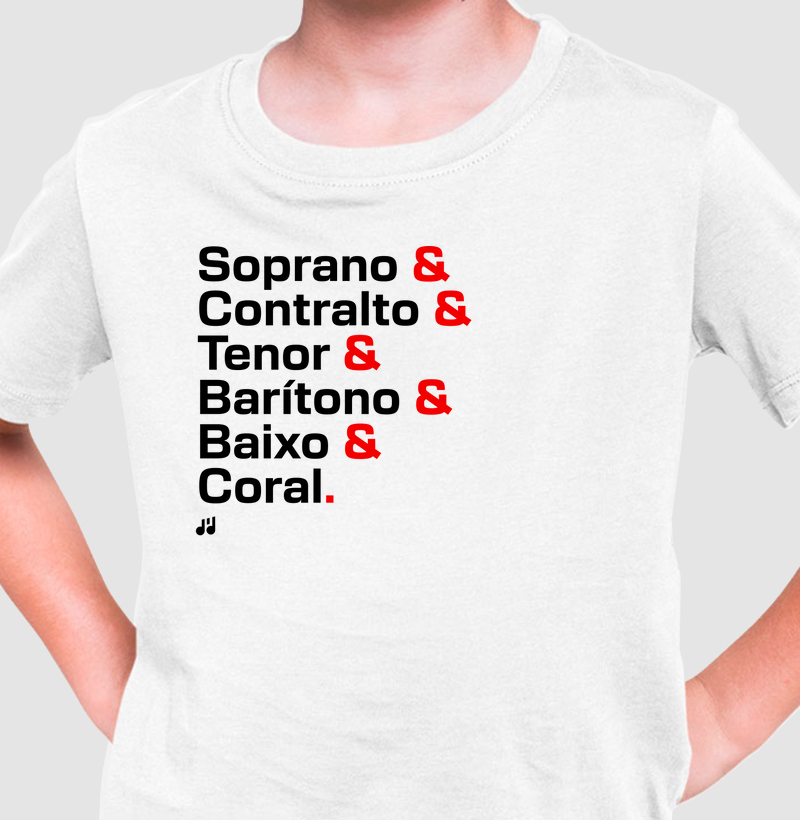 Soprano & Contralto & Tenor & Barítono & Baixo & Coral.