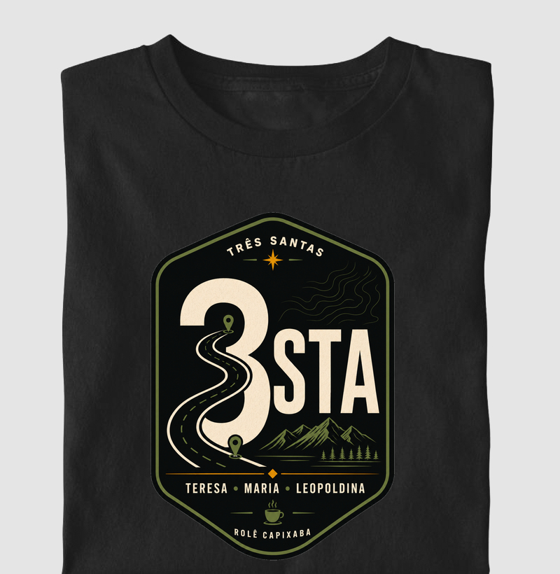 Camiseta Três Santas — Rota Capixaba