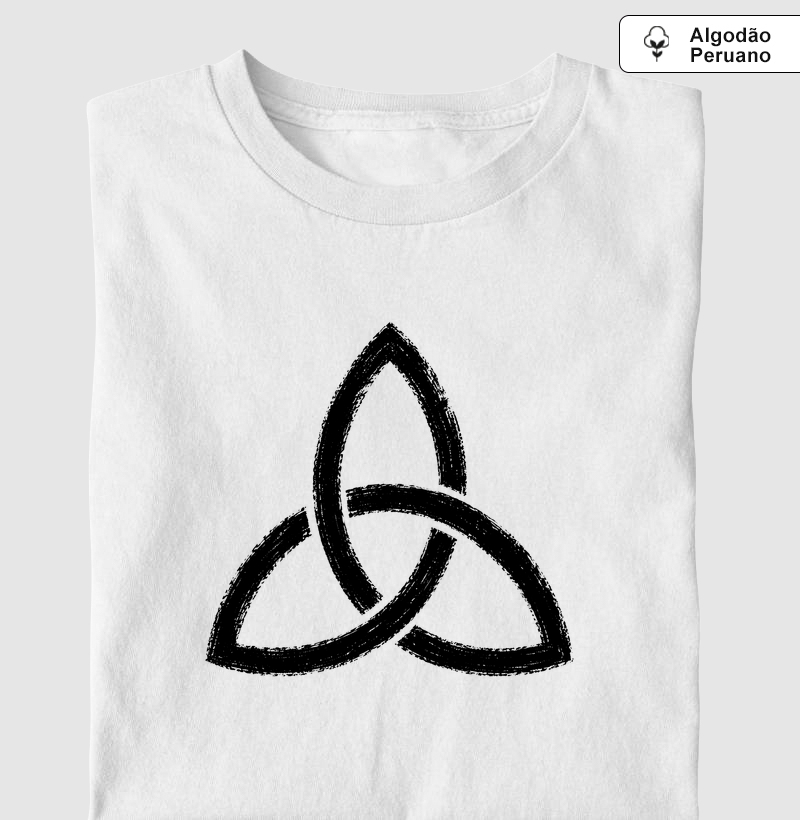 Tríquetra celta - Camiseta Algodão Peruano