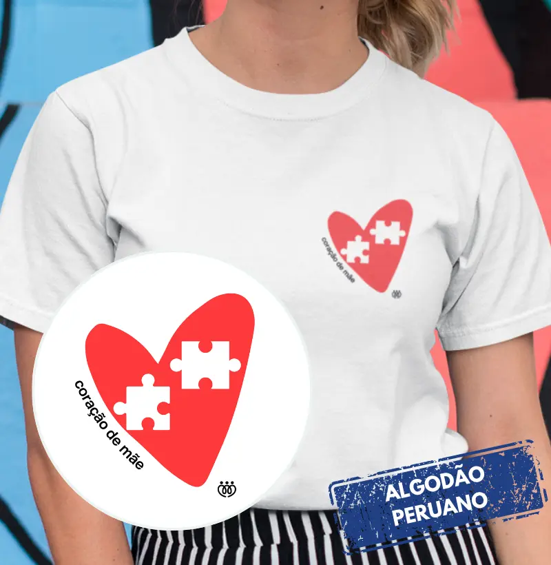 Coração de mãe - 2 filhos - Premium