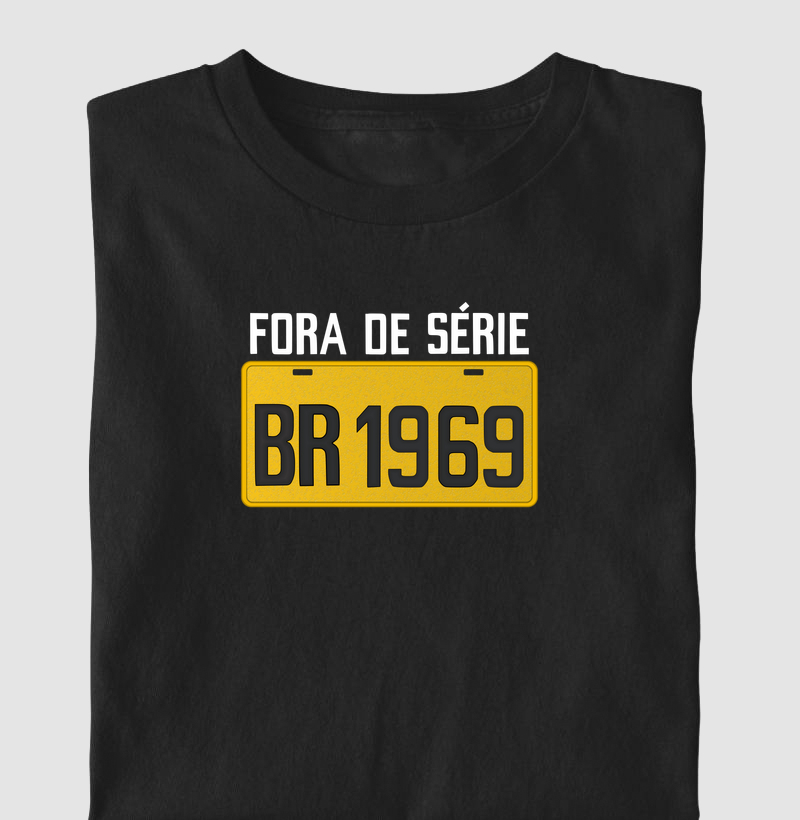 Placa Amarela Grande - Fora de Série 1969 