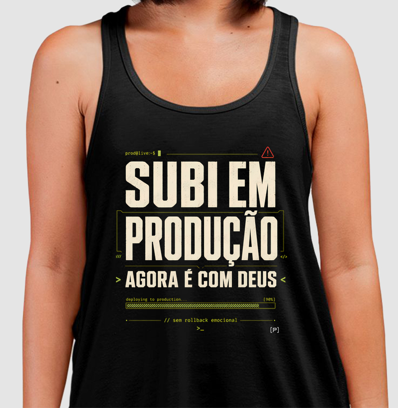 Regata Subiu em Produção — Agora É com Deus