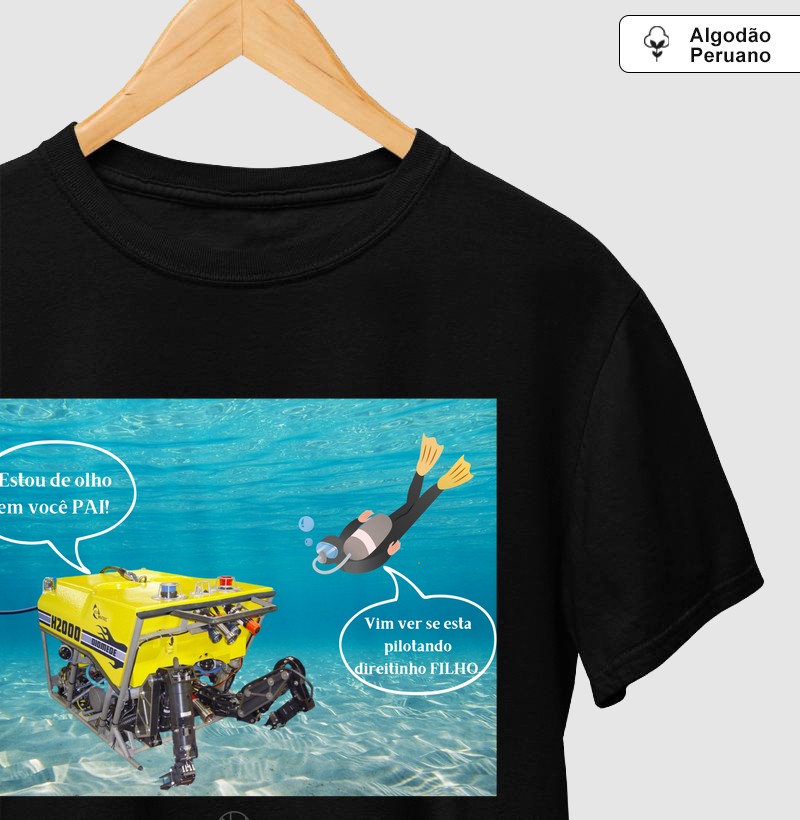 Camiseta PAI mergulhador e FILHO ROV
