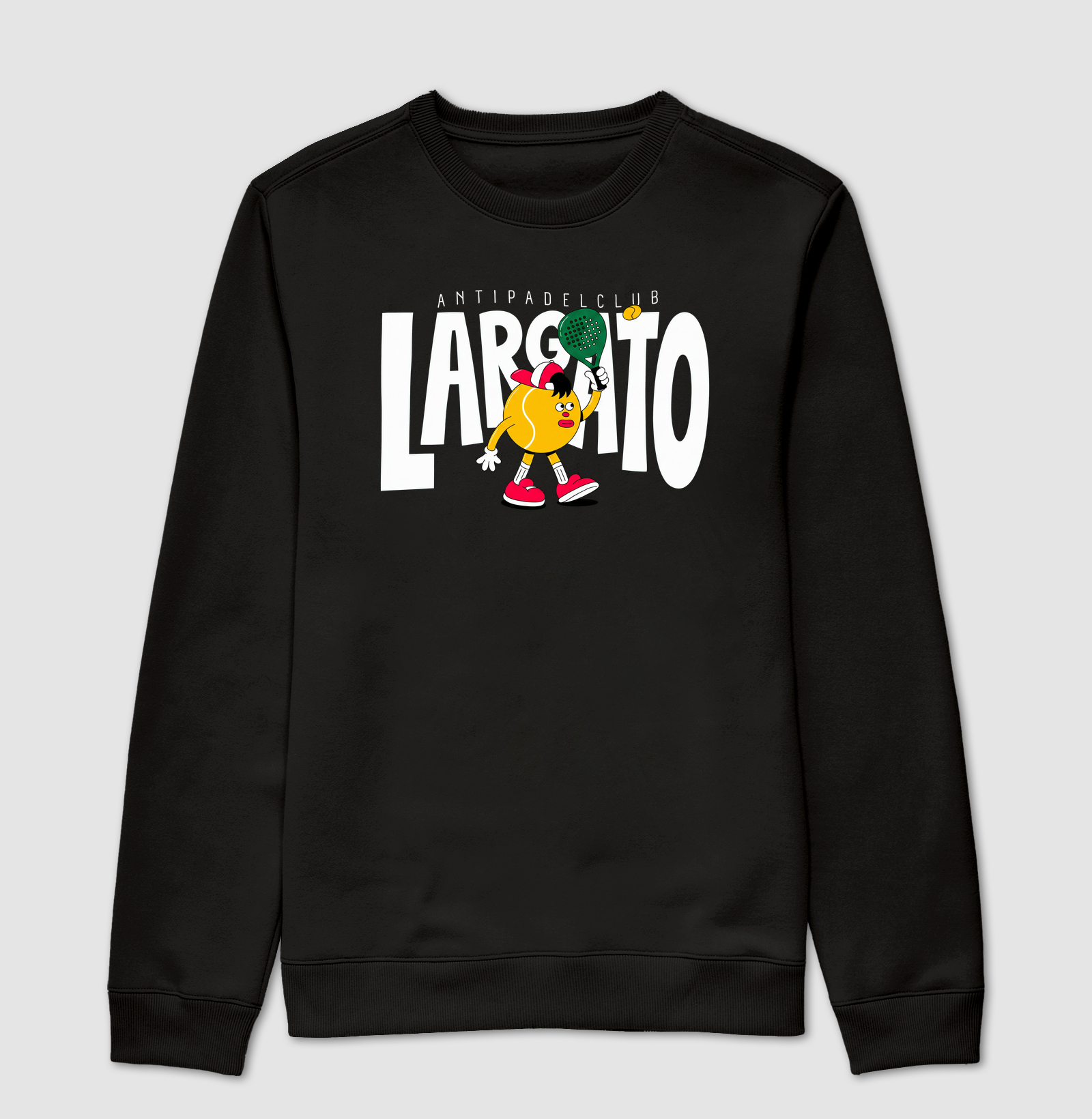 Camiseta Largato Anti Padel Club Mascote Vermelha