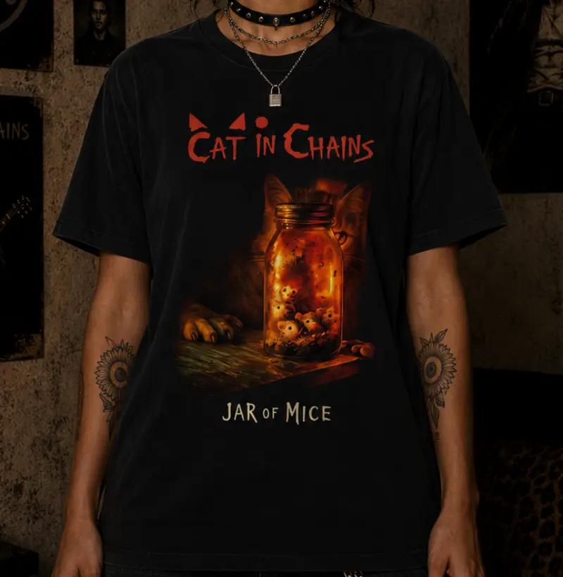 Cat in Chains Jar of mice