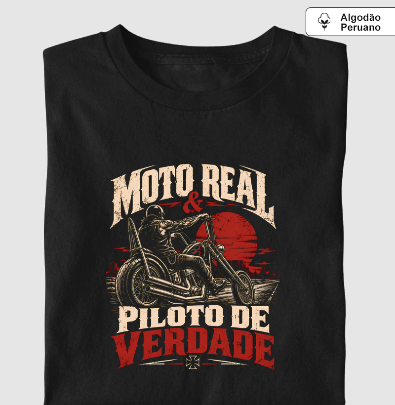 Piloto de Verdade - Camiseta Algodão Peruano