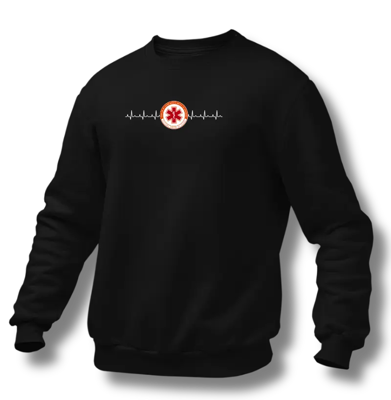 Suéter Moletom – Logo SAMU + Eletrocardiograma