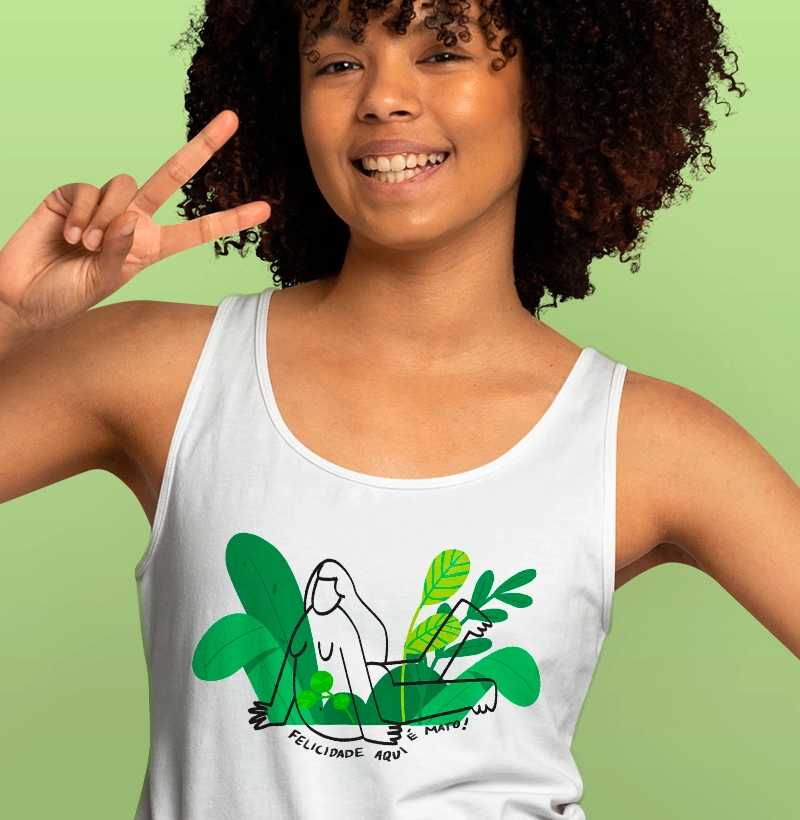 Felicidade aqui é mato