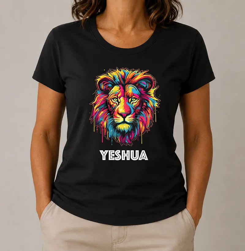 Camiseta Feminina Leão Yeshua - Camiseta