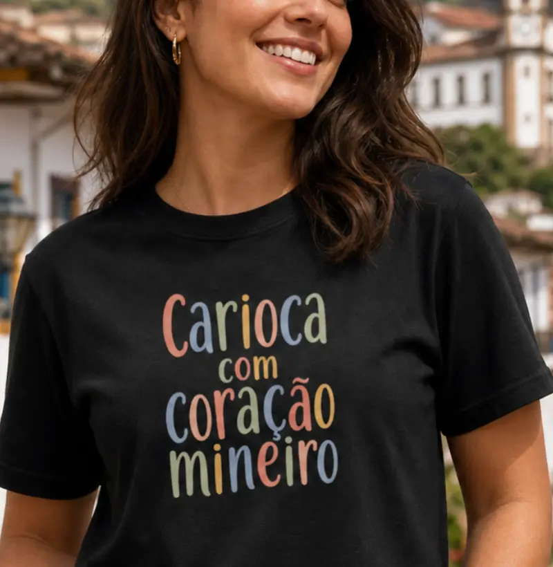 Carioca com Coração Mineiro - Camiseta