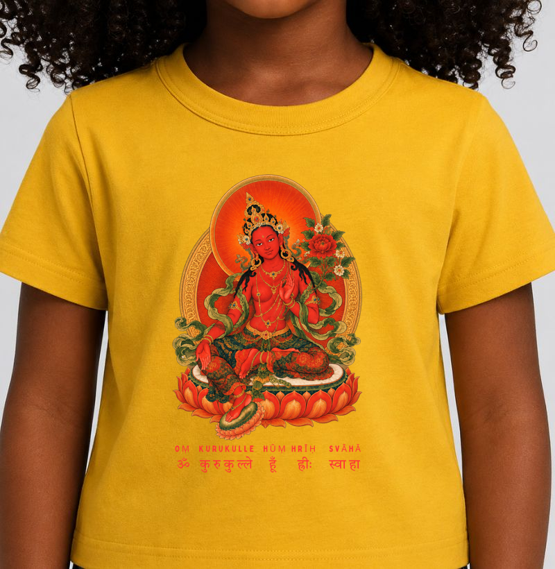 TARA VERMELHA · KURUKULLĀ - Camiseta Infantil