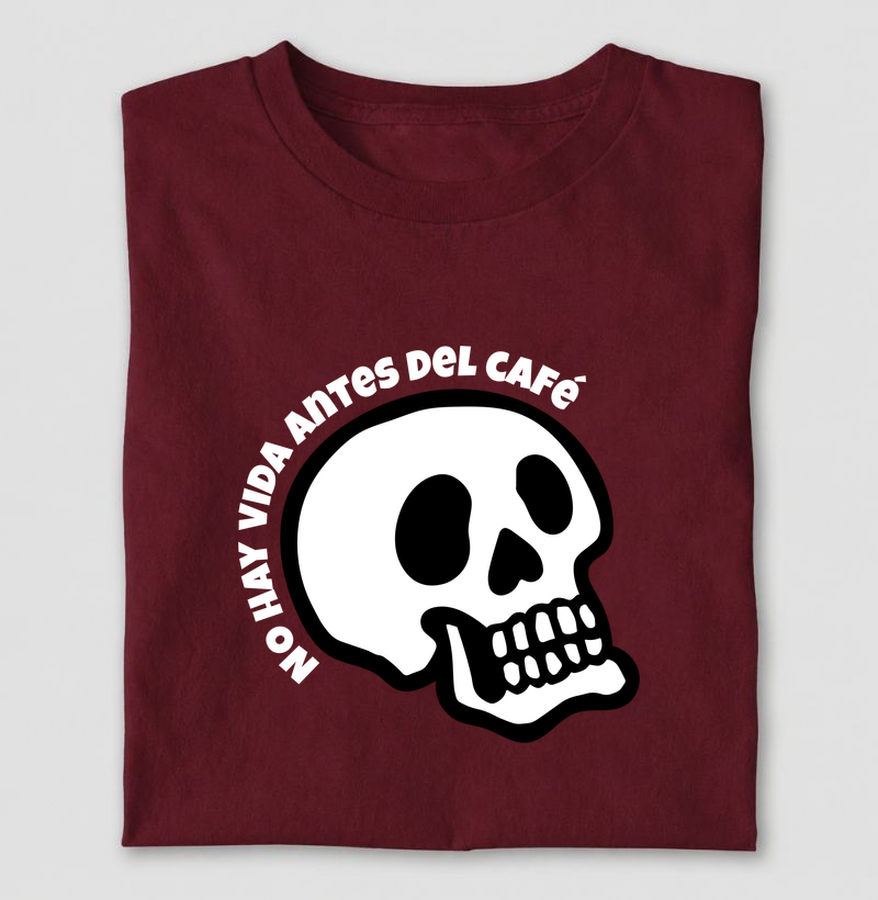 Camiseta No Hay Vida Antes del Café