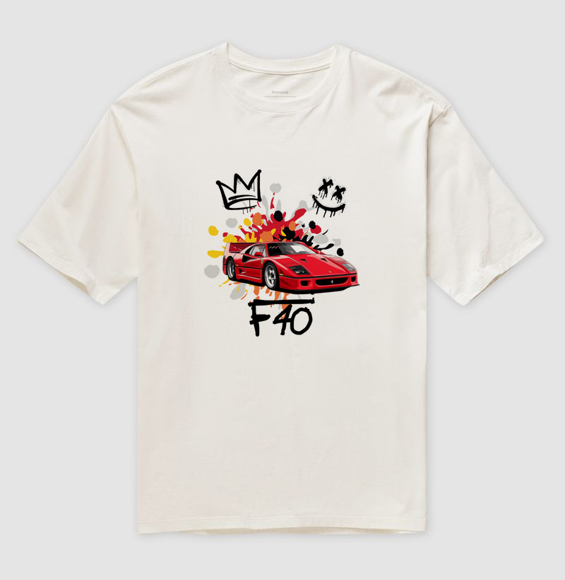 Camiseta F40 Arte - Oversized