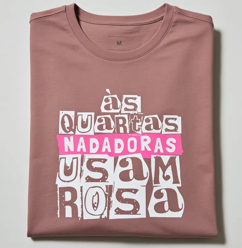 Às quartas nadadoras usam rosa