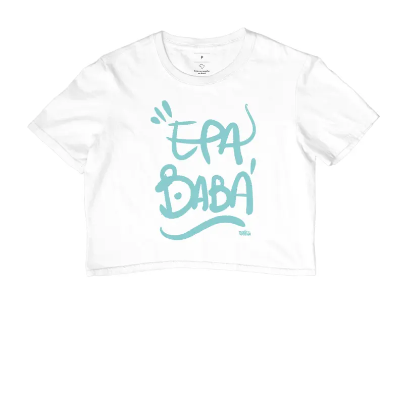 Cropped Epa Babá Blue Maria Patuá