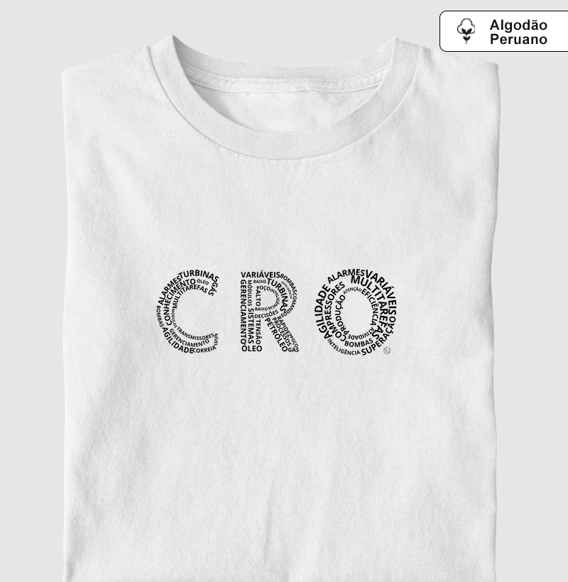 Camiseta CRO (Control Room Operator) algodão peruano 