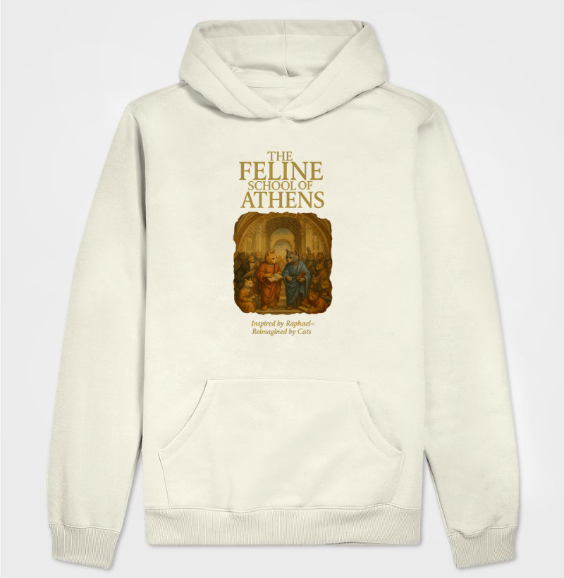 Hoodie Moletom Feline School of Athens