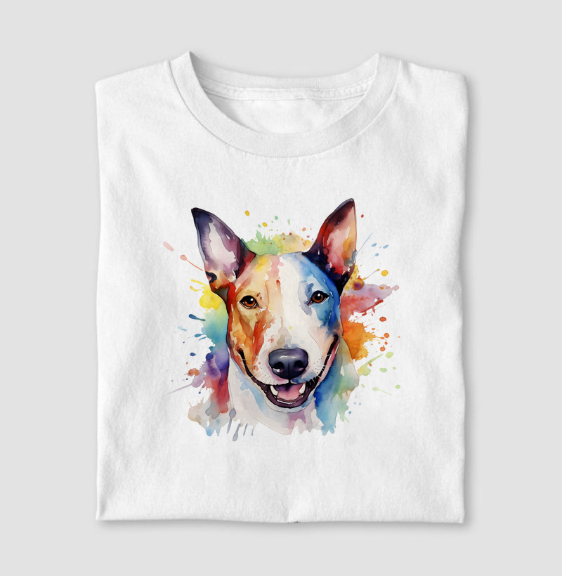Bull Terrier aquarela