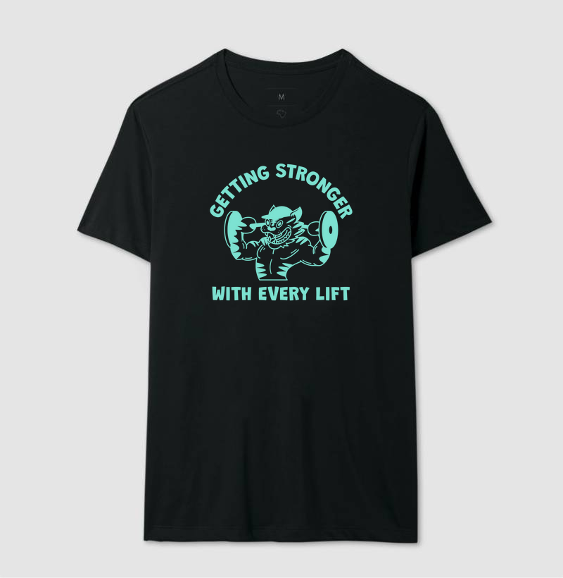 Camiseta Academia Gato Engraçada