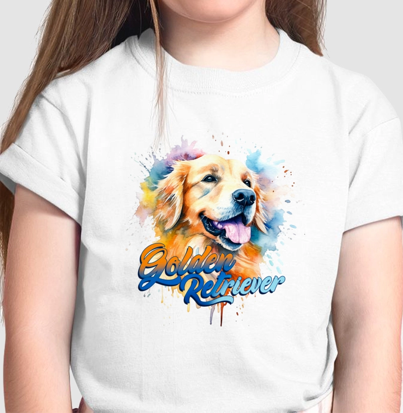 Golden Retriever Aquarela
