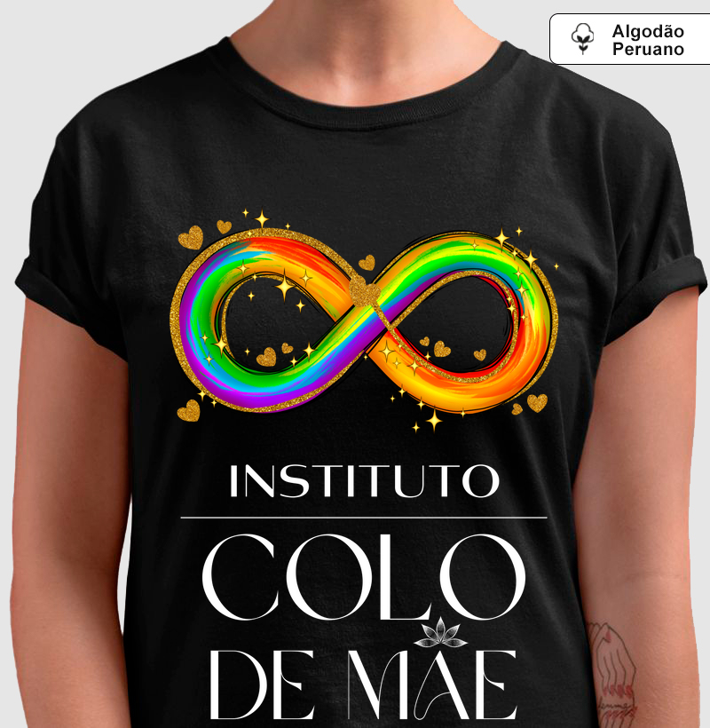 Camiseta Premium da Logo (letra branca)