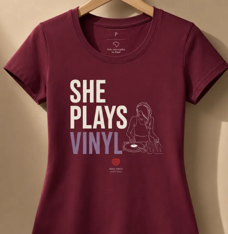 She plays vinyl