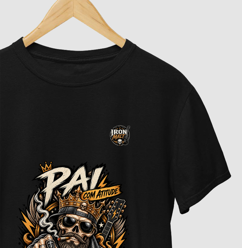 Camiseta Pai Rock N’ Roll - Camiseta