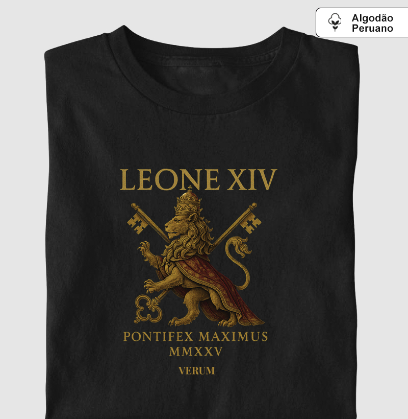 Camiseta Papa Leão XIV – Pontifex Maximus MMXXV | Camiseta Católica