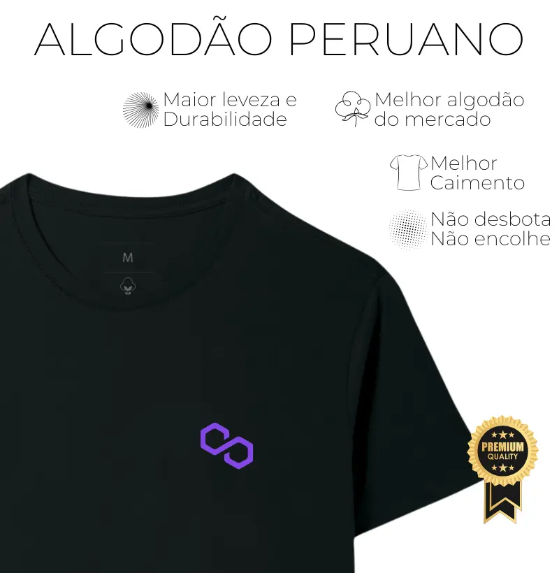Camiseta Polygon Logo Original - Algodão Peruano