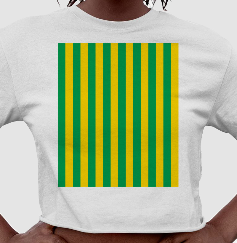 Listras Horizontais - Verde e Amarela