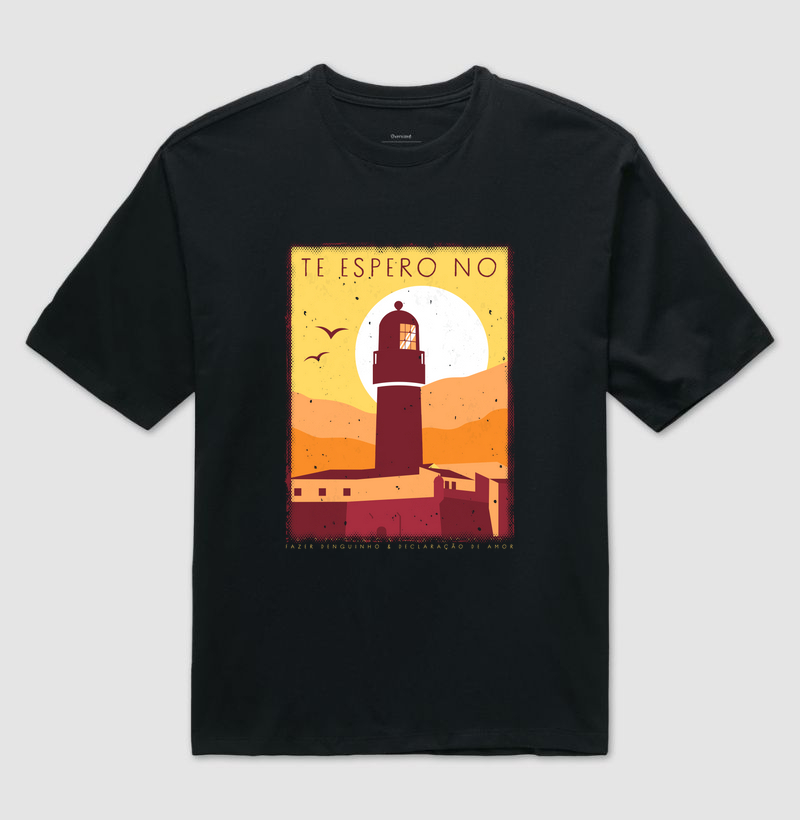 Camiseta Oversized Axé - Te Espero no Farol