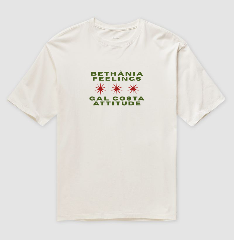 bethânia & gal costa - Camiseta Oversized