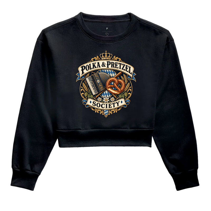 Polka & Pretzel Society - Cropped Moletom