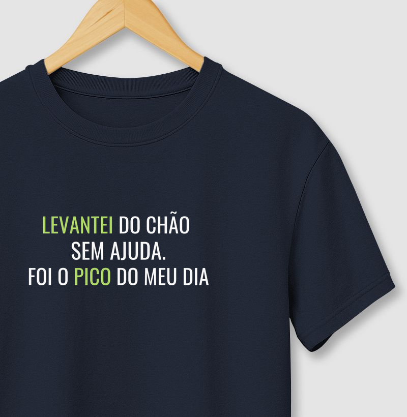 Levantei do chão sem ajuda
