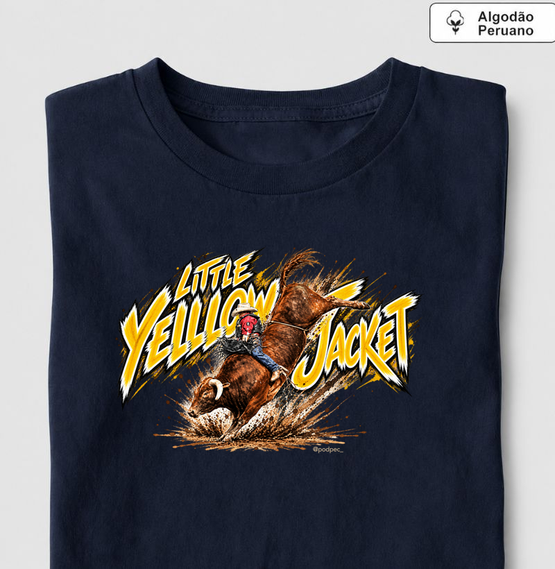 Little Yellow Jacket - Rodeo Legend - Camiseta Algodão Peruano