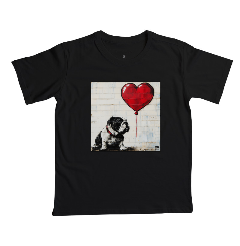 Camiseta Infantil Bulldog Ingles "Bullnksy"