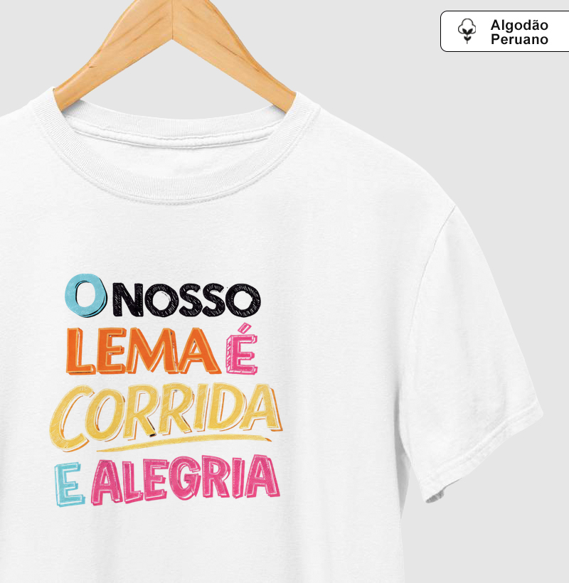 Nosso lema é corrida e alegria