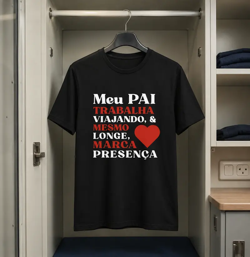 Meu Pai Trabalha Viajando, mas sempre Marca Presença