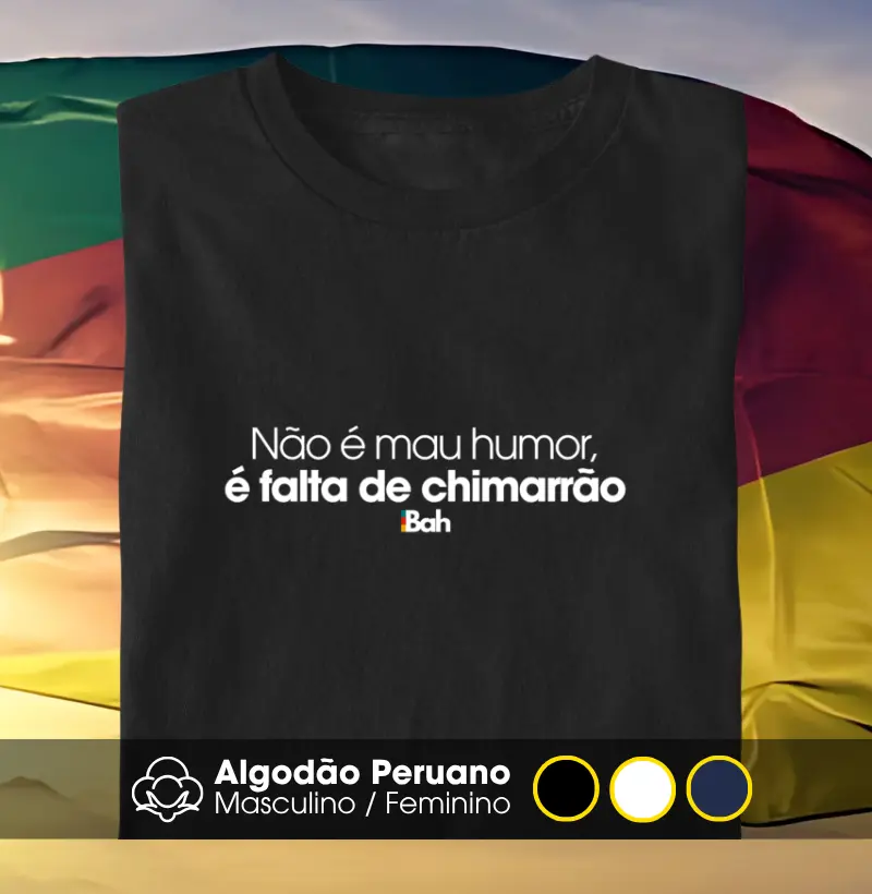 Não é mau humor, é falta de chimarrão