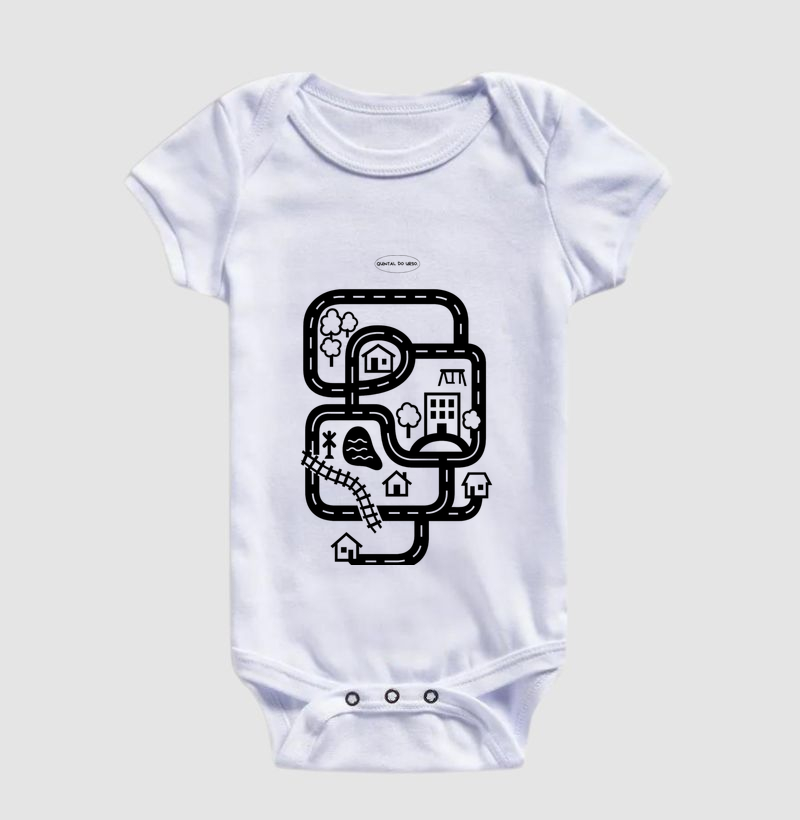 Camiseta pista de criança brincar