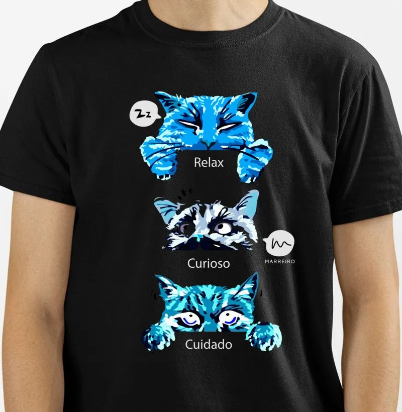 Camiseta e babylook Reações Felinas