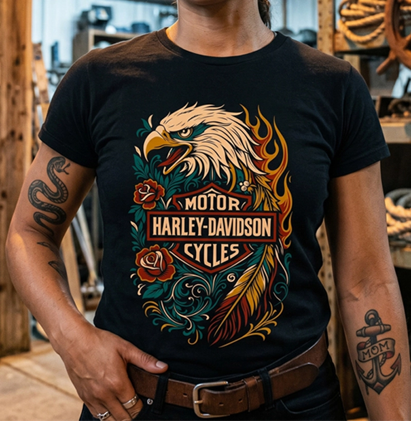 Biker Águia Harley – Espírito da Estrada